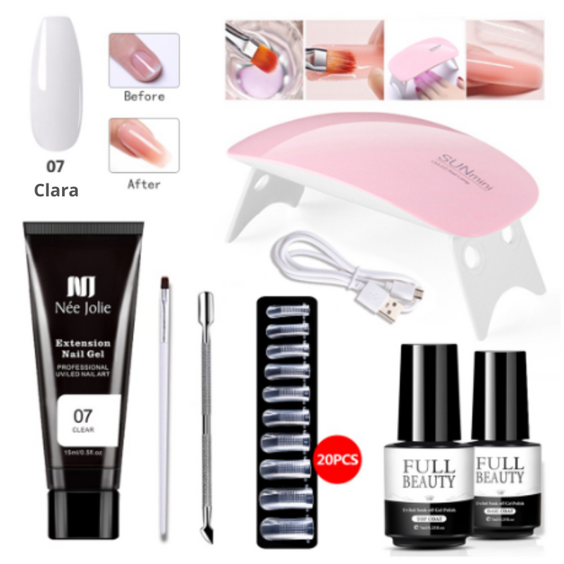 Kit de Unhas PolyGelⓇ + Cabine e Frete Grátis