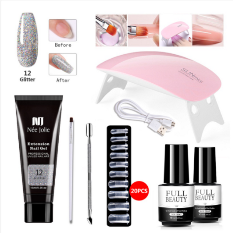 Kit de Unhas PolyGelⓇ + Cabine e Frete Grátis