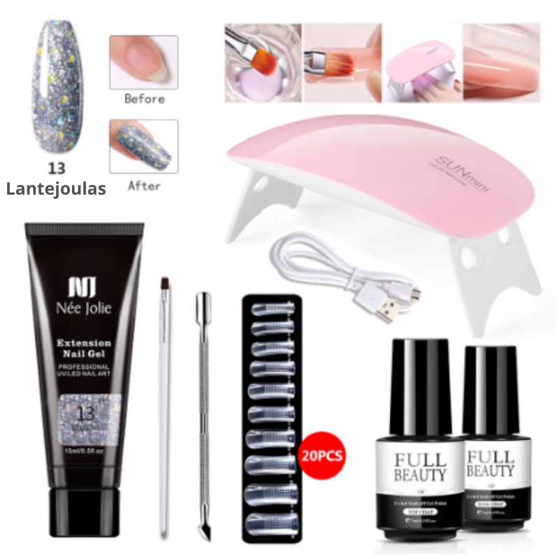 Kit de Unhas PolyGelⓇ + Cabine e Frete Grátis